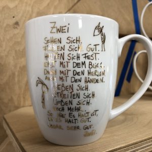 eDITION GUTE GEISTER - Becher GOLD - "Zwei sehen sich"
