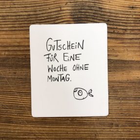 eDITION GUTE GEISTER – Magnet "Montagsgutschein"