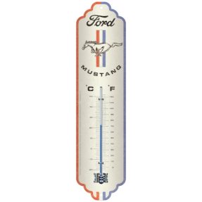 Thermometer - Ford Mustang - "Horse & Stripes Logo"