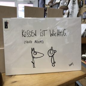 eDITION GUTE GEISTER - Kunstdruck "Küssen ist wichtig"