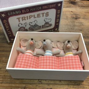 Maileg - triplet baby mice in Box
