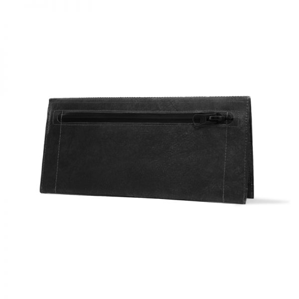 PPC_Clutch_Wallet_JustBlackGold_standing_back_