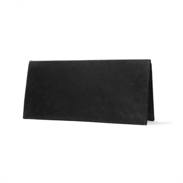 PPC_Clutch_Wallet_JustBlackGold_standing_front _