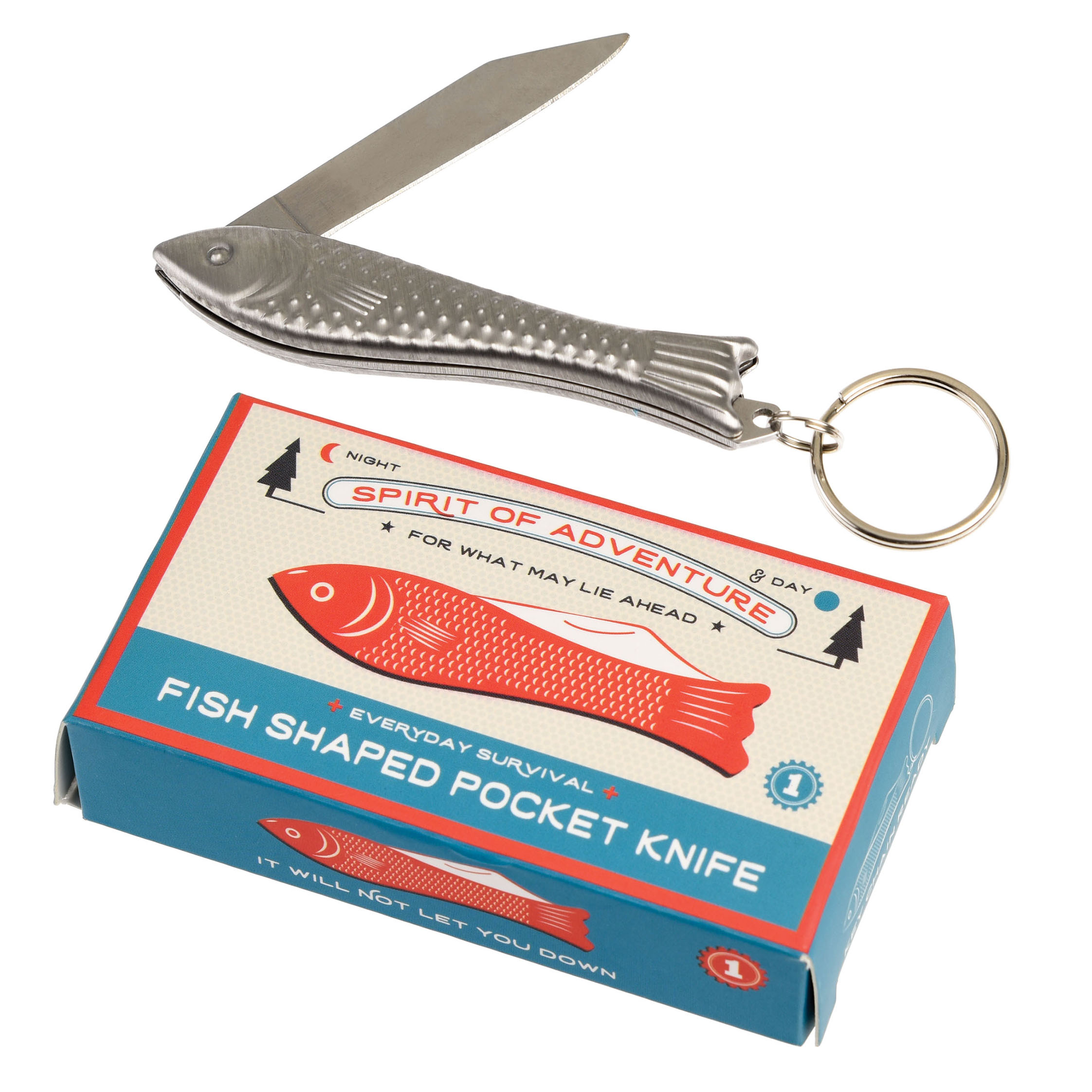 Rex London "Taschenmesser und Schlüsselhänger Fish"