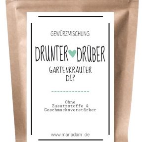 mariAdam - Gartenkräuter Dip Gewürzmischung "DRUNTER & DRÜBER"