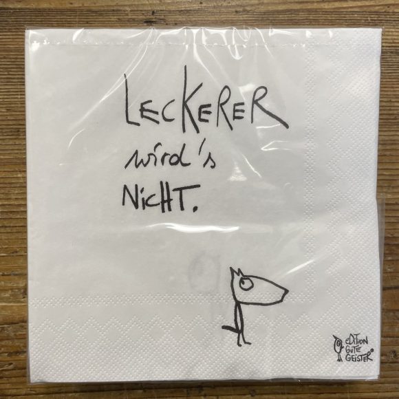 eDITION GUTE GEISTER - Servietten - "Leckerer wird's nicht"