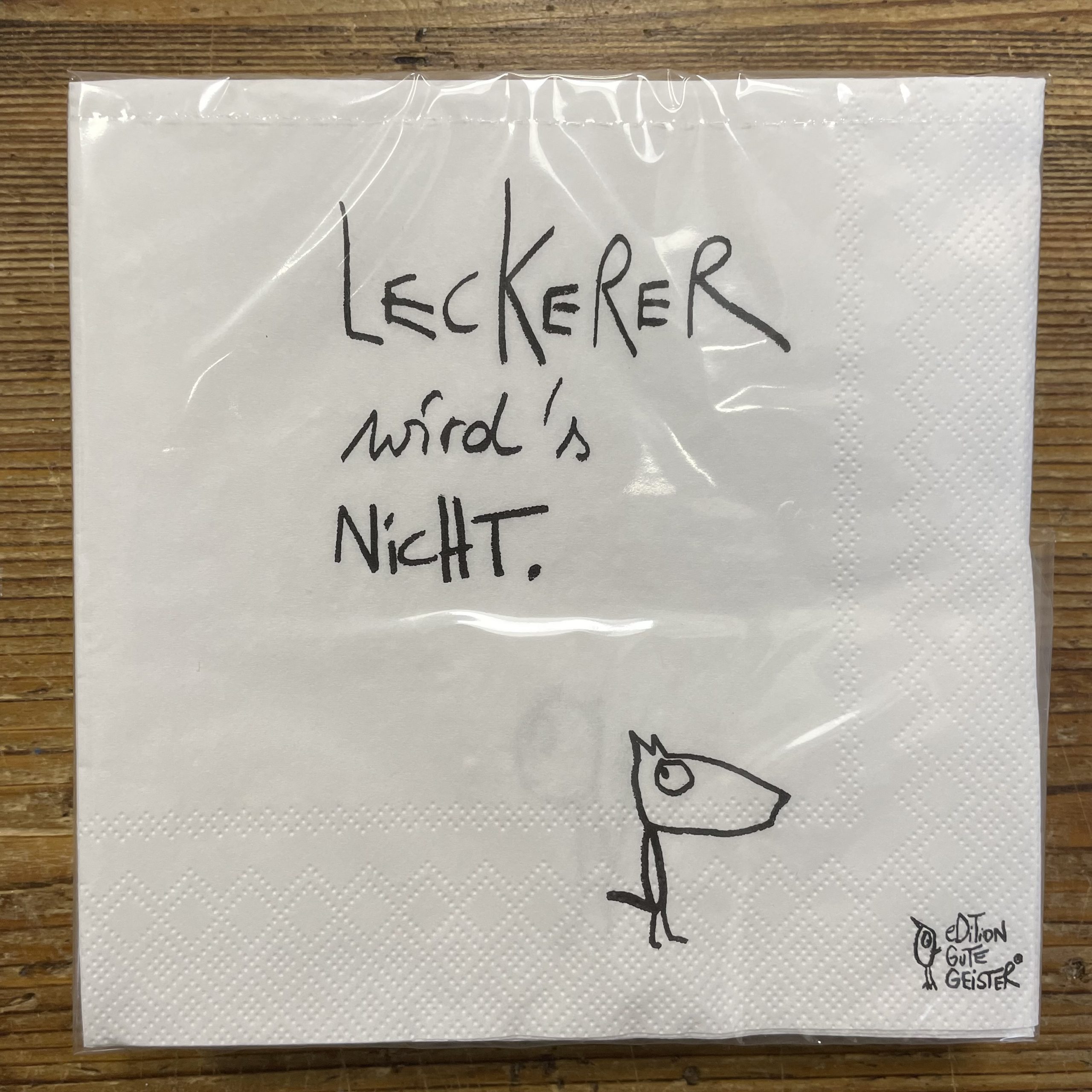 eDITION GUTE GEISTER - Servietten - "Leckerer wird's nicht"