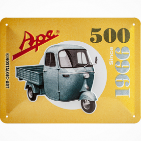 Blechschild - Ape 500 "Since 1966"