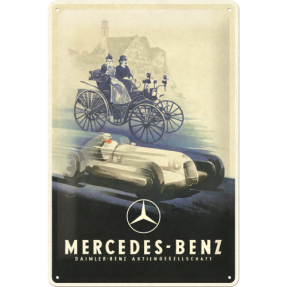 Blechschild - Mercedes-Benz "Silver Arrow Historic"
