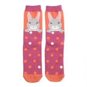 Damen-Socken - Bamboo "Bunny" Orange, Größe: 36 - 41