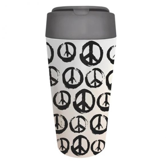 chic.mic  - bioloco plant deluxe cup - "peace, Zeichen"