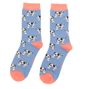 Damen-Socken -  "Cows, Denim", Größe: 36 - 41