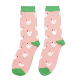 Damen-Socken - Bamboo "Hens, Dusky Pink", Größe: 36 - 41