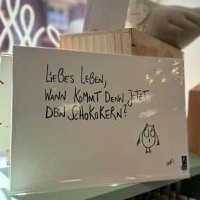 eDITION GUTE GEISTER - Kunstdruck - " Schokokern Eule"