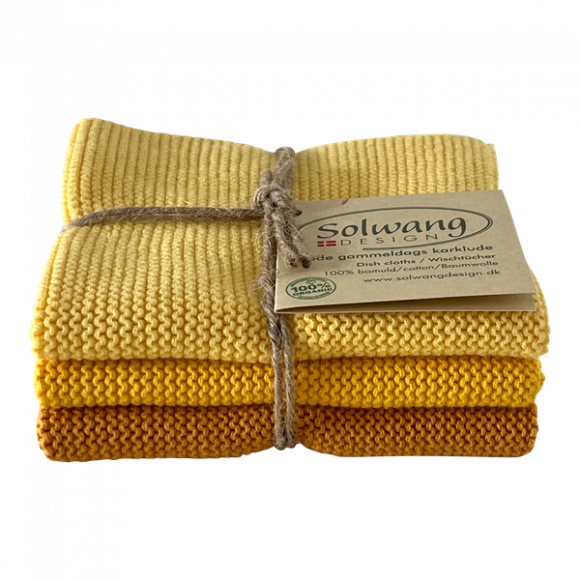 Solwang Wischtücher Dunkelgelb Kombi BIO