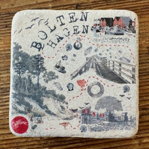 "Boltenhagen" Fliesenmagnet aus Travertin