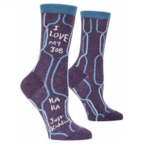 Blue Q Socken - Damen "I Love my Job..." Größe: 36 - 41