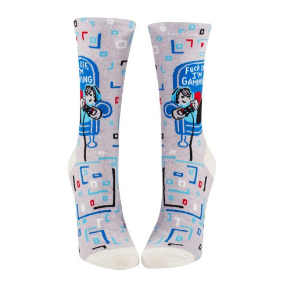 Blue Q Socken - Damen "Fuck off, im gaming..", Größe: 36 - 41