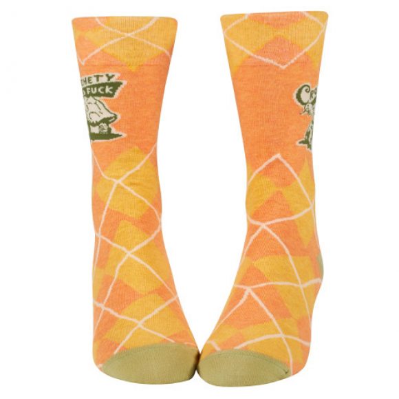 Blue Q Socken - Herren "Crotchety old fuck" Größe 40-46