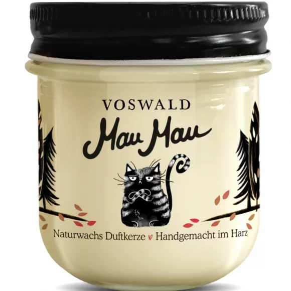 Voswald - Duftkerze "Mau Mau" (Frisch und fruchtig durch Zitrus und Orange mit cremigen Noten von Pistazien mit einem Hauch Ananas)