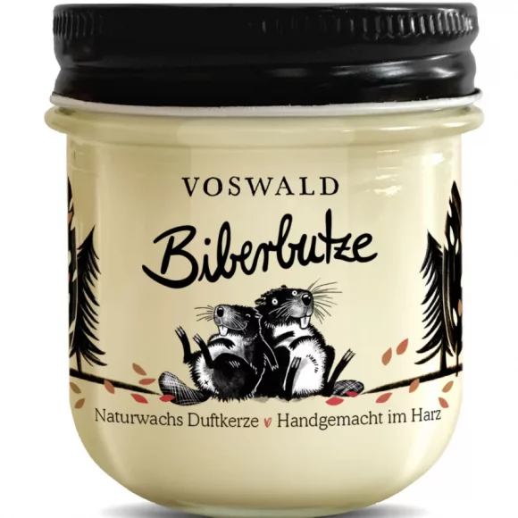 Voswald - Duftkerze "Biberbutze" (Schokoladenduft mit leichten holzigen Noten)