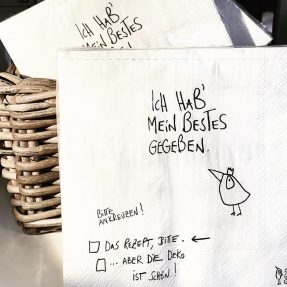 eDITION GUTE GEISTER - Servietten - "mein Bestes"