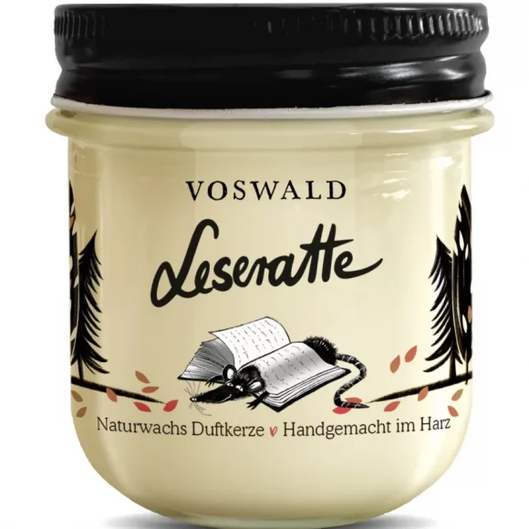 Voswald - Duftkerze "Leseratte" (Vanille)