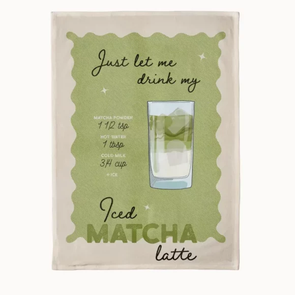 chic.mic - Küchenhandtuch - "Iced Matcha"