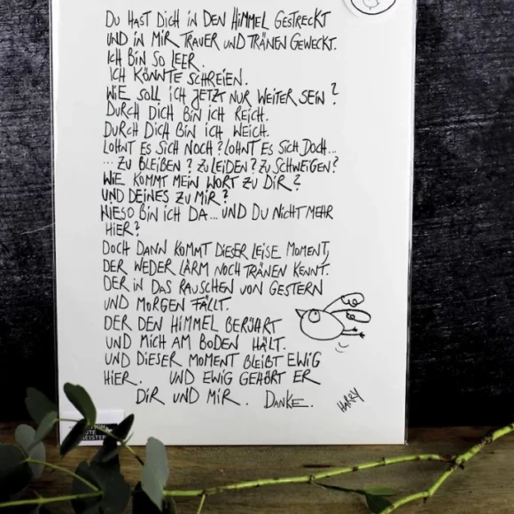 eDITION GUTE GEISTER - Kunstdruck "Noch Da" **NEU**