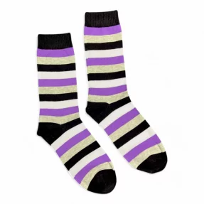 Männer Socken - Jaspers "Stripes, Purple Black"