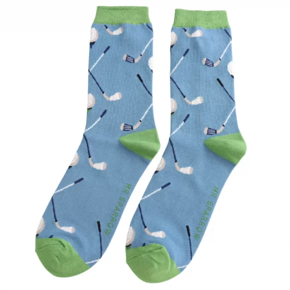 Männer-Socken - Bamboo "Golf Pattern, Denim", Größe: 40 - 46
