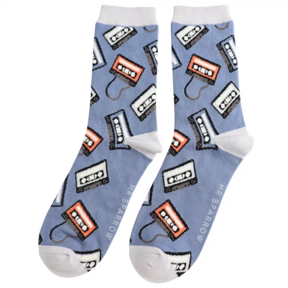 Männer-Socken - Bamboo "Tapes, Denim", Größe: 40 - 46