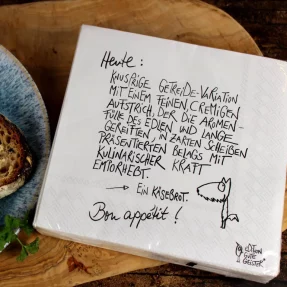 eDITION GUTE GEISTER - Servietten - "Käsebrot"