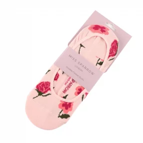 Damen - Füßlinge - "Botany Study, Dusky Pink" Gr. 37-41