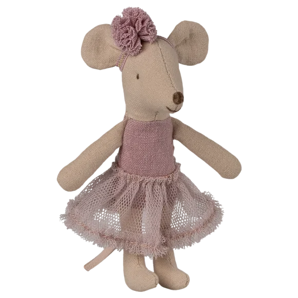 Maileg - "Ballerina Maus, Kleine Schwester, Heather"