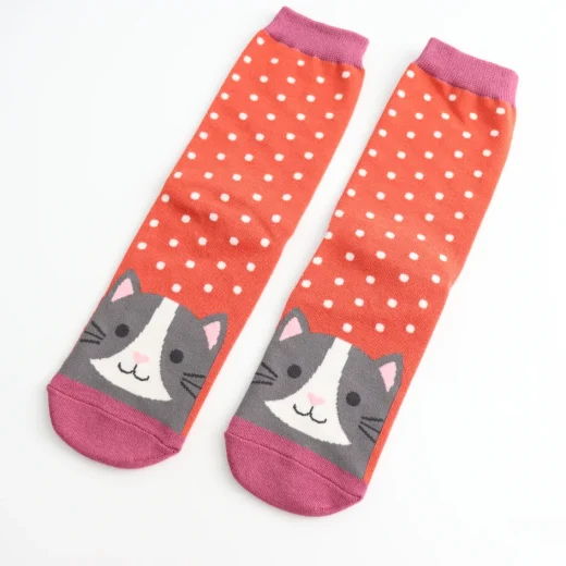 socken-bamboo-cool-cat-burnt-orange